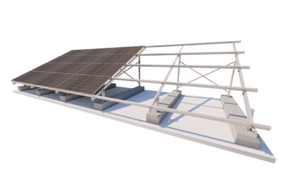 4 Horizontal Panels on Concrete